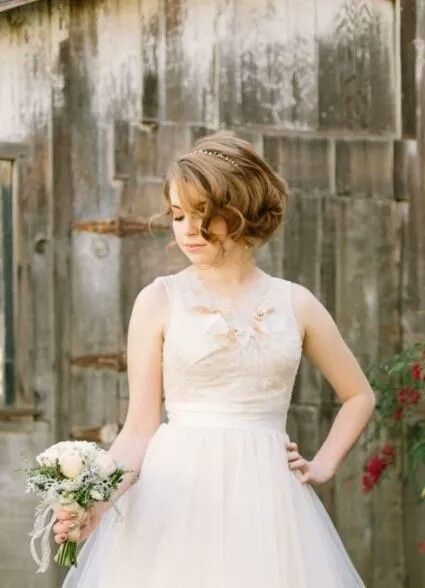 Coiffure mariée cheveux courts - 8