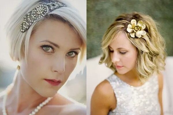 Coiffure mariée cheveux courts - 12
