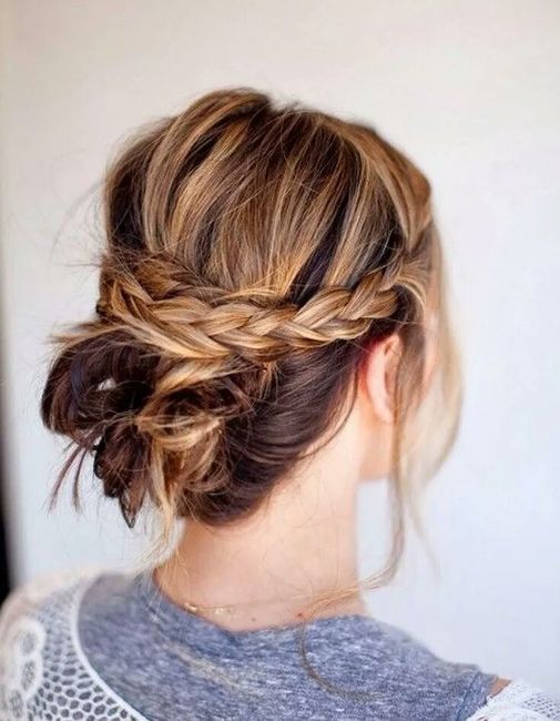Coiffure mariée cheveux mi long - 11