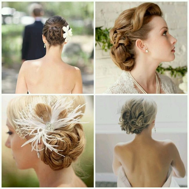 Coiffure mariée cheveux mi long - 34