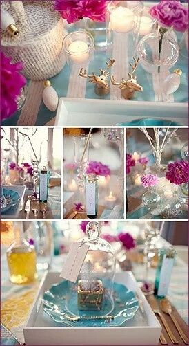 Théme blanc, turquoise et rose - 5