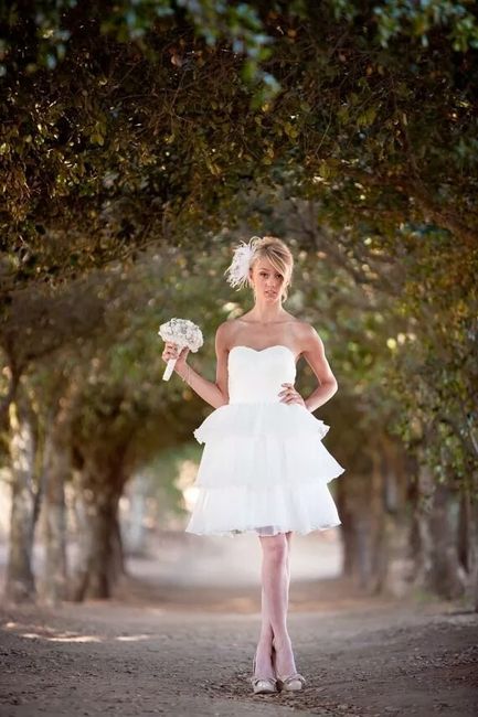 Robe de mariée courte - 2