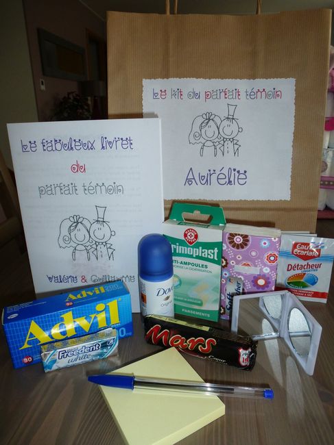 Kit témoin fille