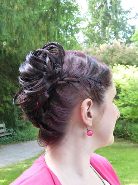 Coiffure mariage civil