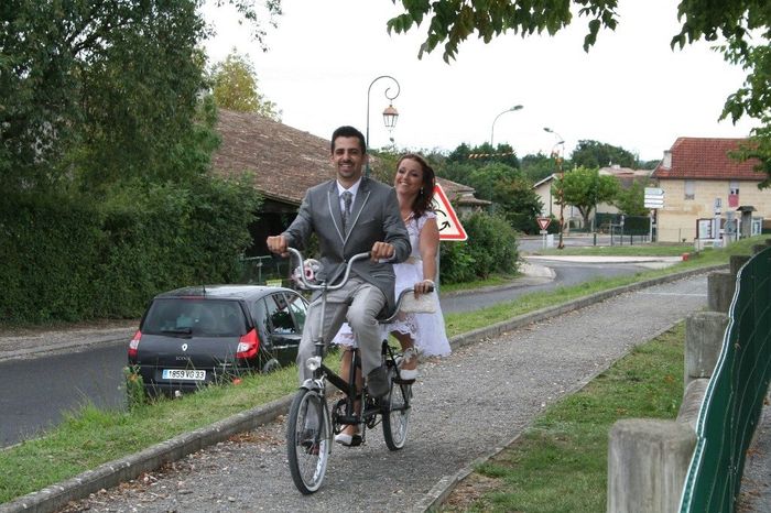 notre arrivée en tandem
