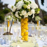 Utiliser les citrons - déco jaune et blanche