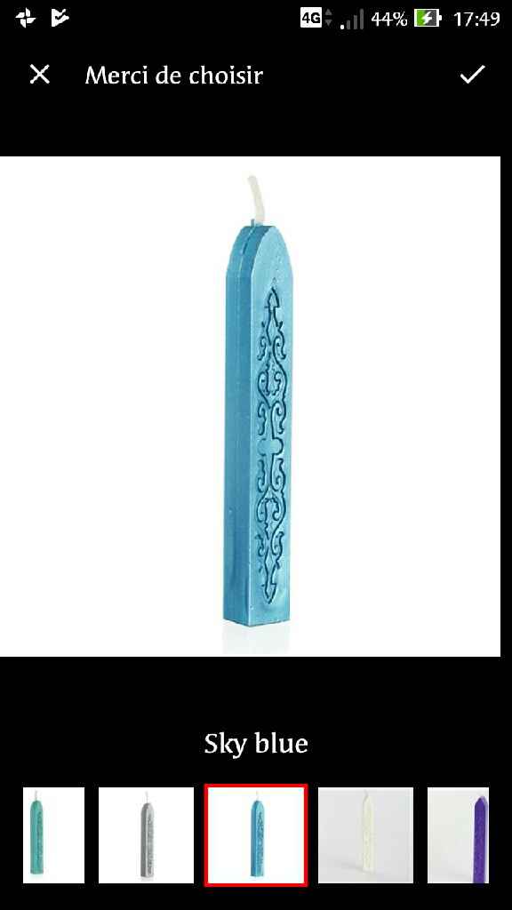  💌🖌💌 Tampon sceau cire/ Faire part - 4