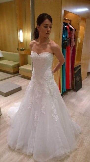 1er style robe coupe droite