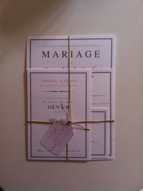 Nos faire part assemblés