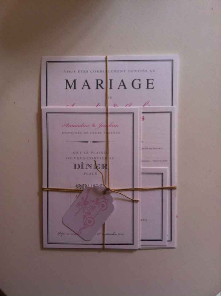 Nos faire part assemblés