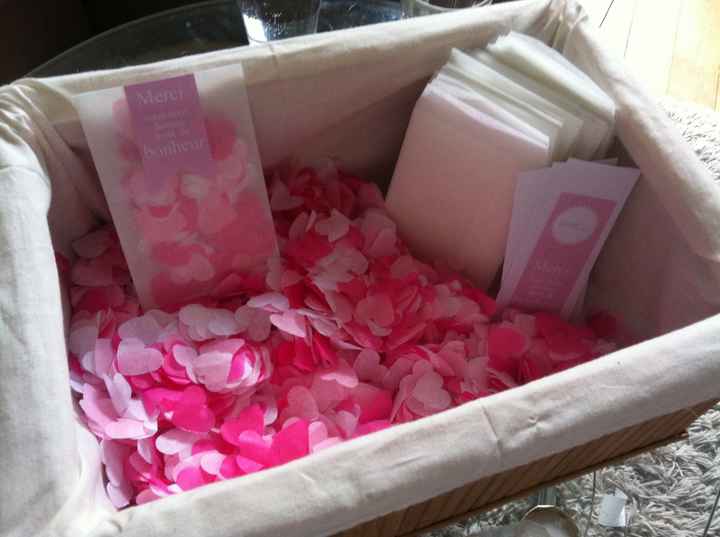 Confettis pour l'église 