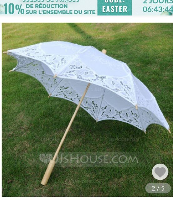 Choix ombrelle mariée 2