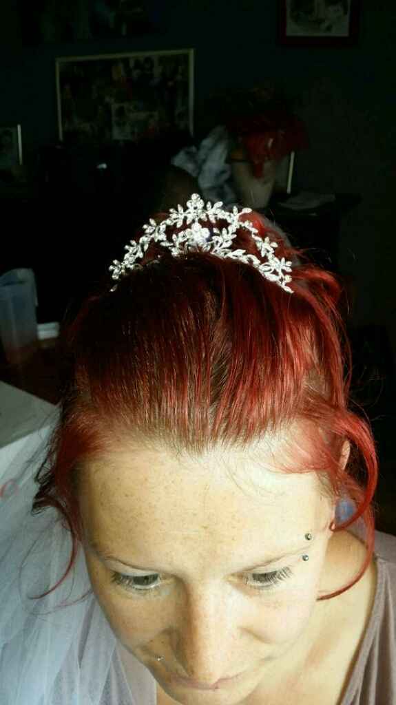 Coiffure avec diadem et voile - 3