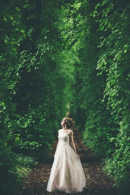 Photo de mariée en forêt - 3