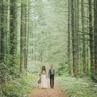 Photo de couple en forêt -1