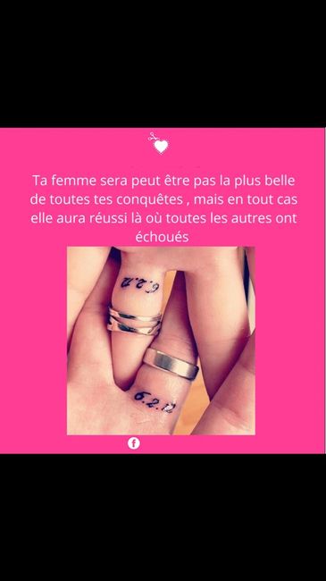 Tatouage date mariage - 1