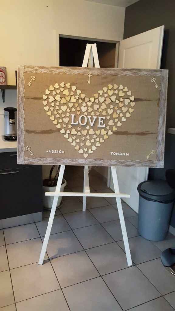 Décoration toile de jute et dentelle - 1