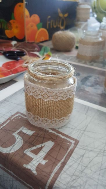  Décoration toile de jute et dentelle - 2