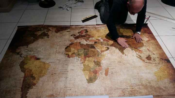 Cage a oiseaux et carte du monde - 4