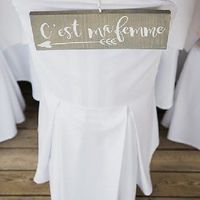 Pancarte en bois chaise - 1