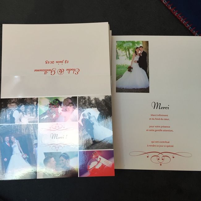 Vos cartes de remerciements - 1