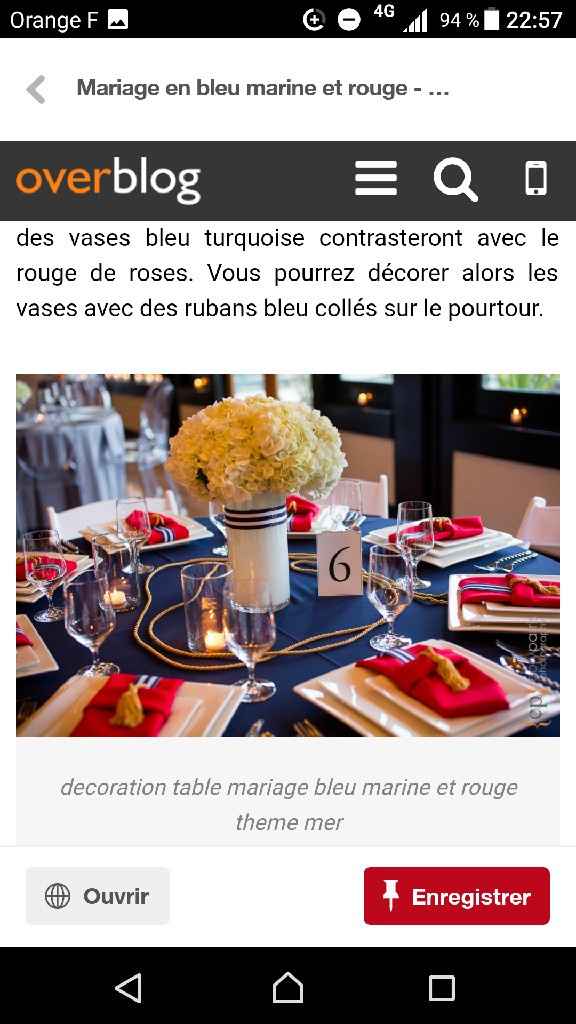 Decoration bleue blanc rouge - 2