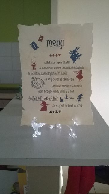 Le menu