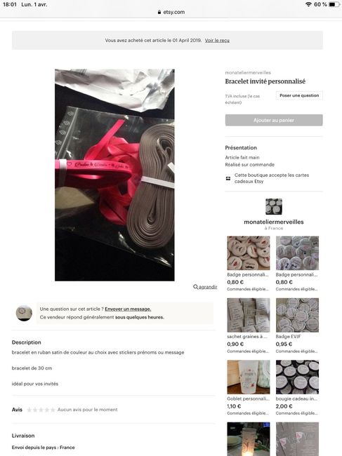 Commande du jour! 