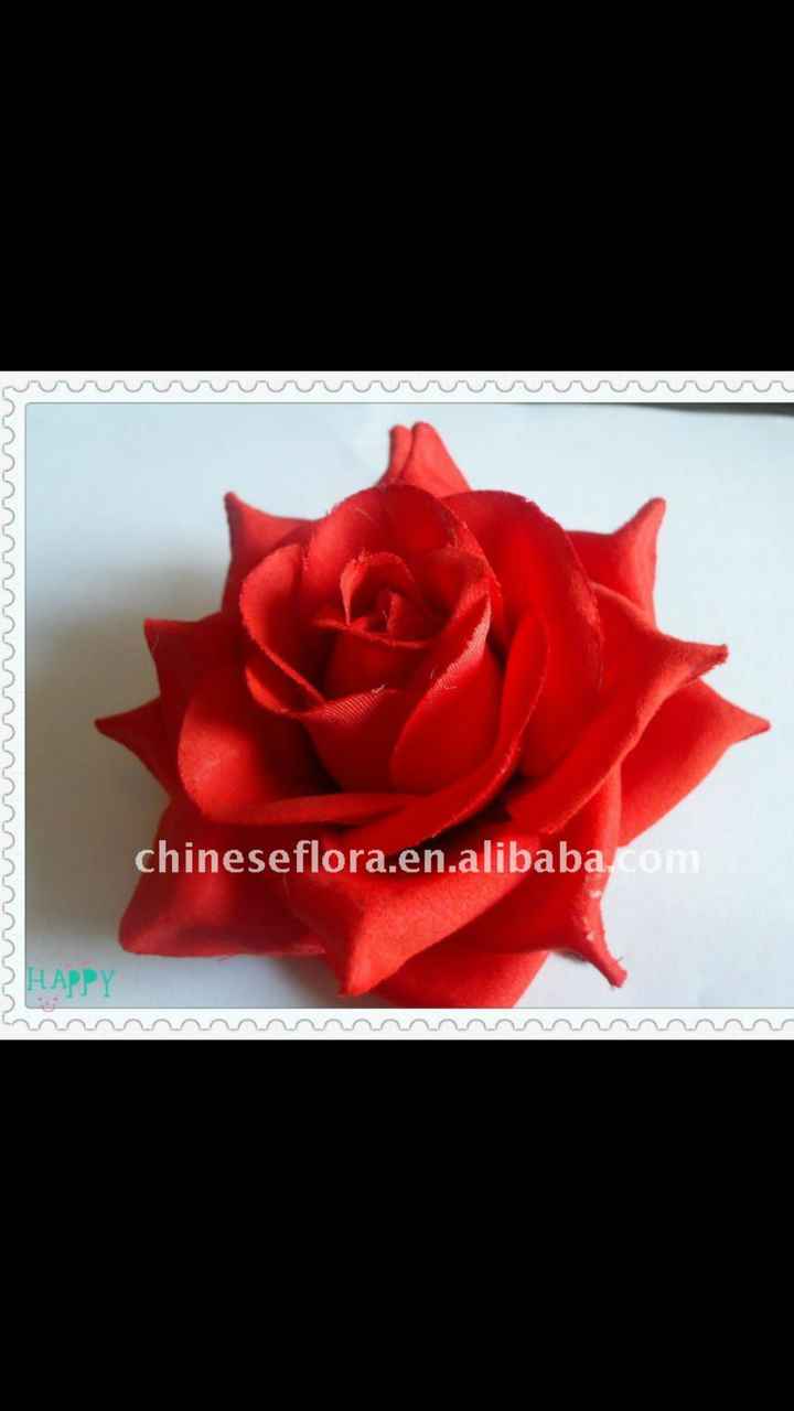 Où trouver des têtes de roses rouges artificielles pas cher? - 1