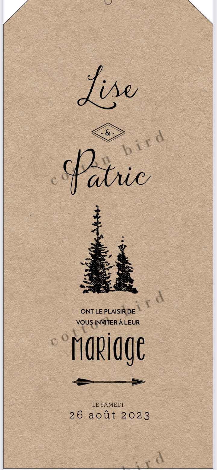 Faire-parts commandés - 1