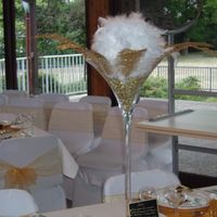 Vases martini 70 cm hauteur 25 diamètre