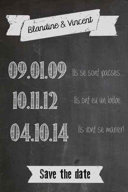 1ère ébauche du save the date