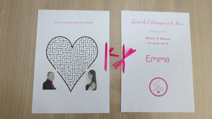 Recto Verso de notre livret de coloriages et de jeux DIY