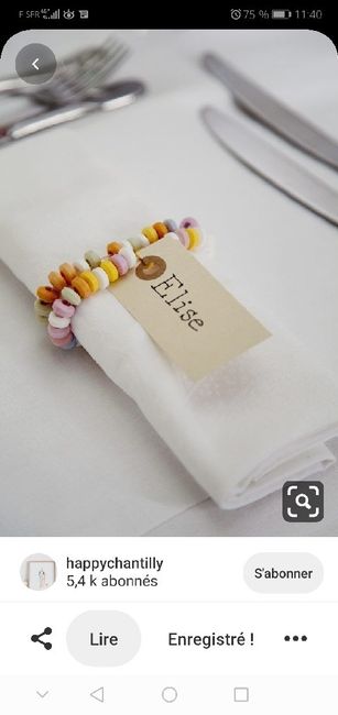 Plan de table et marque place 4