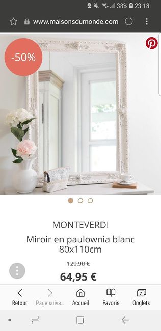 Mes miroirs pour plan de table 5