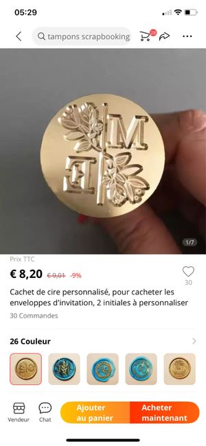 Logo personnalisé - Tampon faire part 2