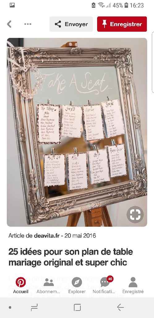 Mes miroirs pour plan de table - 2