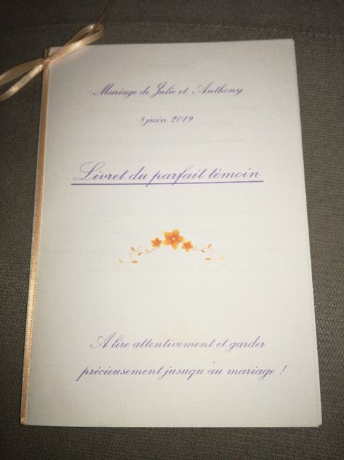 Livrets temoins fini ! - 2