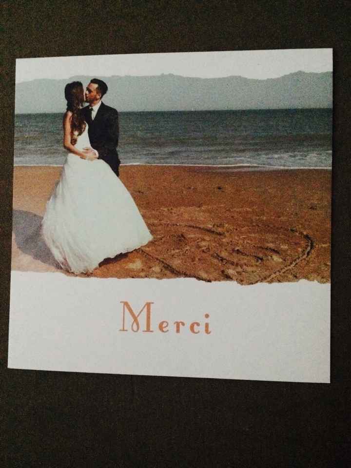 Carte de remerciement - 1