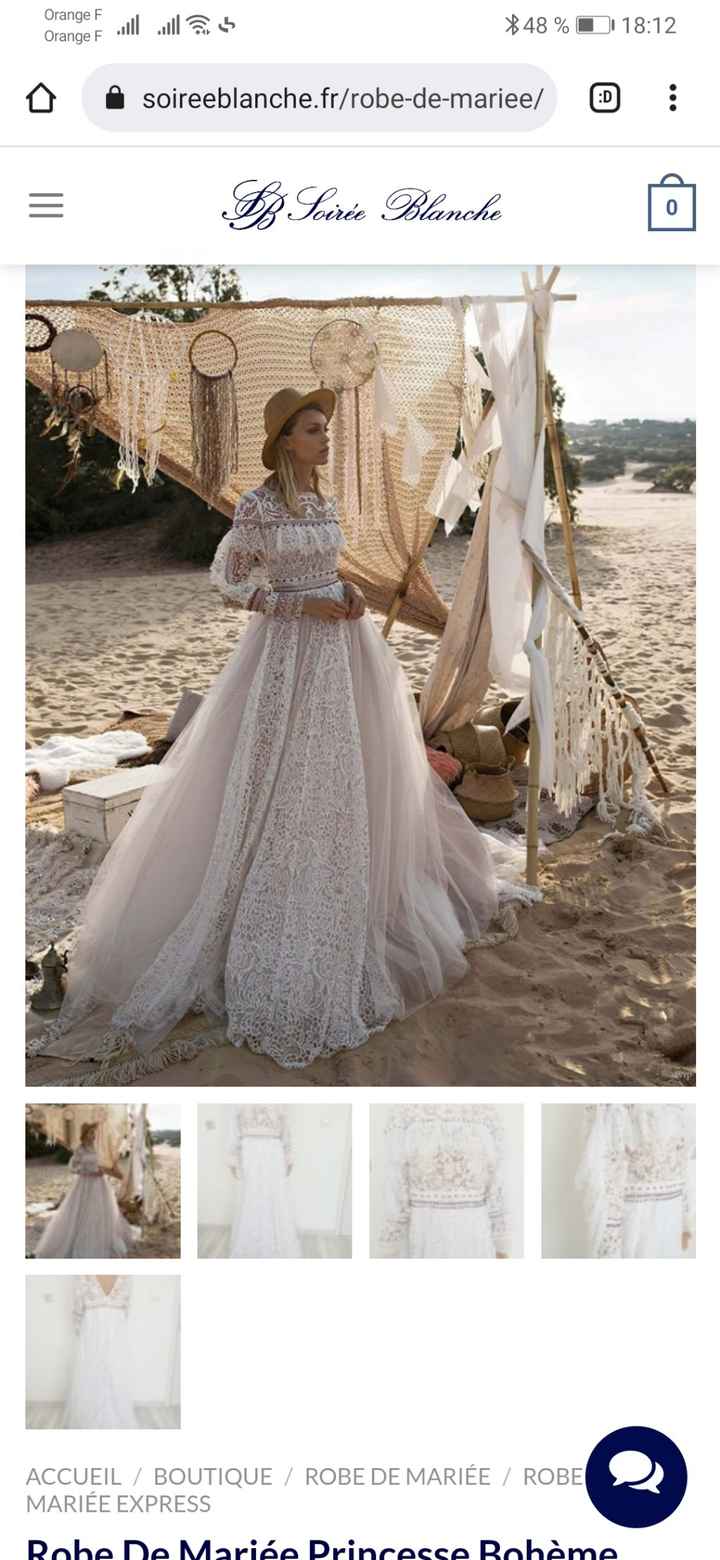 Avis site de robe Soirée blanche.fr - 1