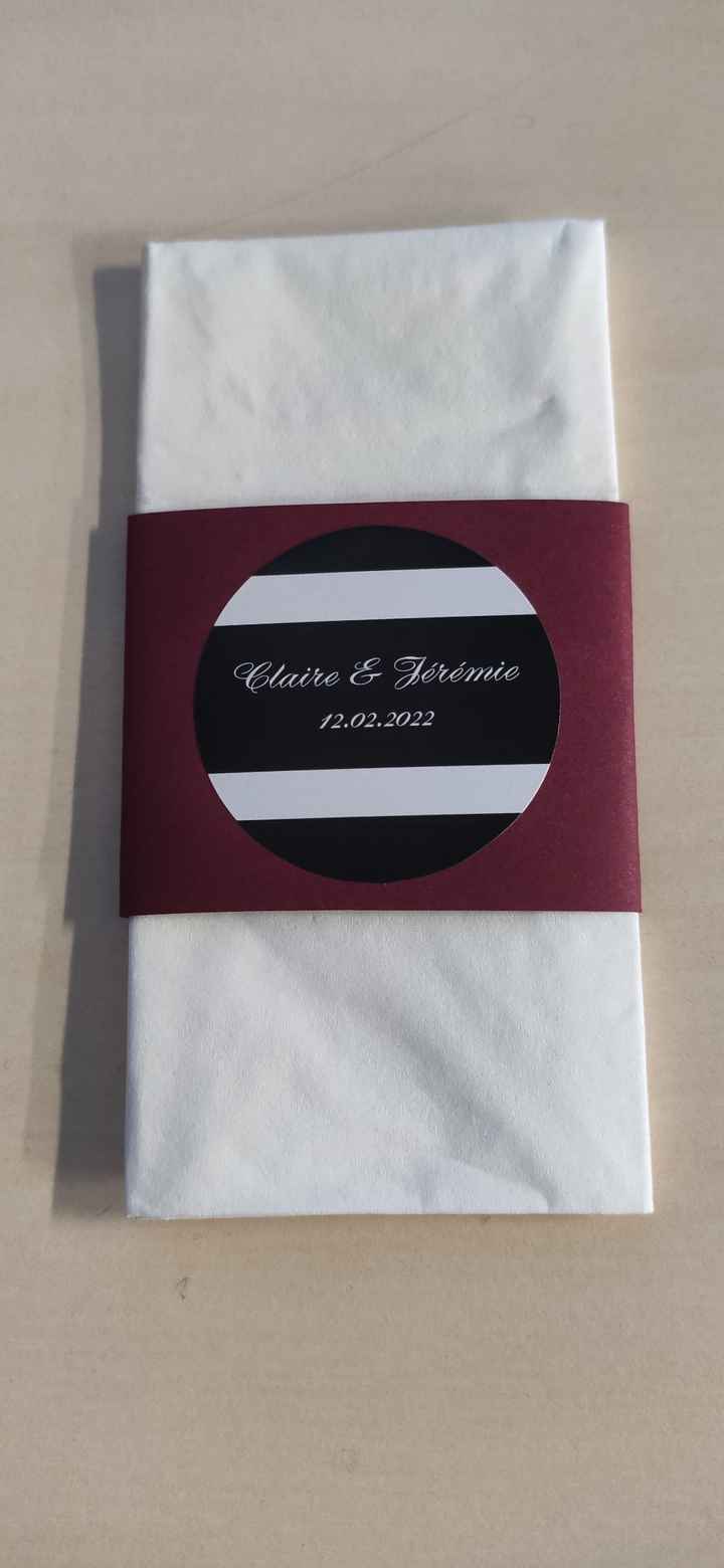Mes mouchoirs personnalisés pour la cérémonie laïque - 1