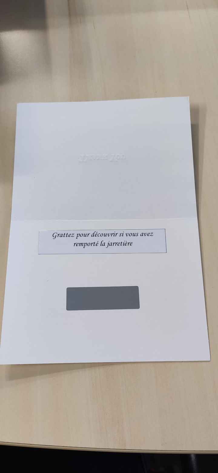 Cartes tombola jarretière - 1