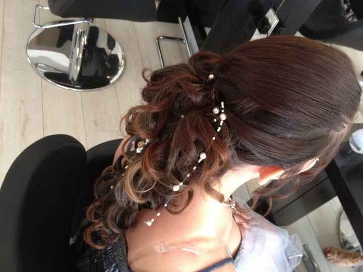 Mon essai coiffure de l'an dernier