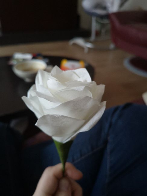 Roses en filtres a café - 1