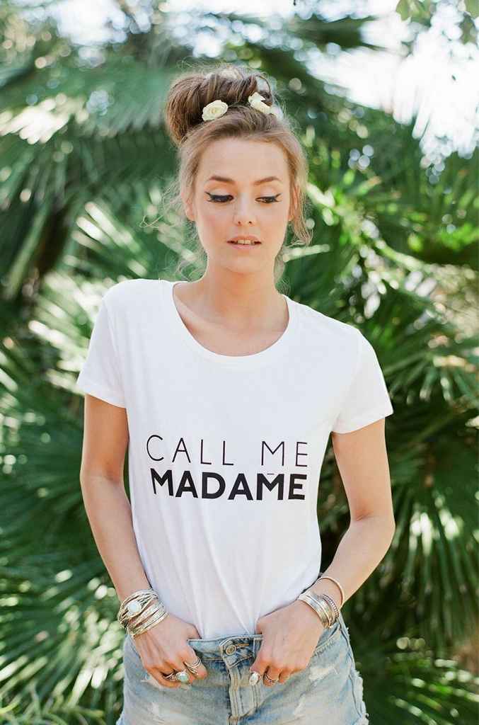 Tee shirt call me madame - 1
