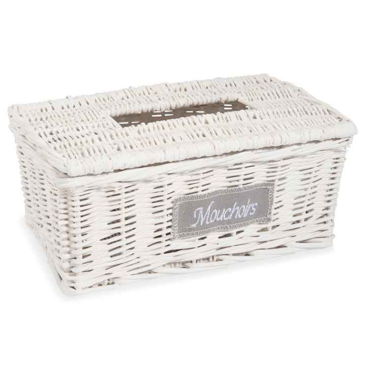 Boîte à mouchoirs tressée