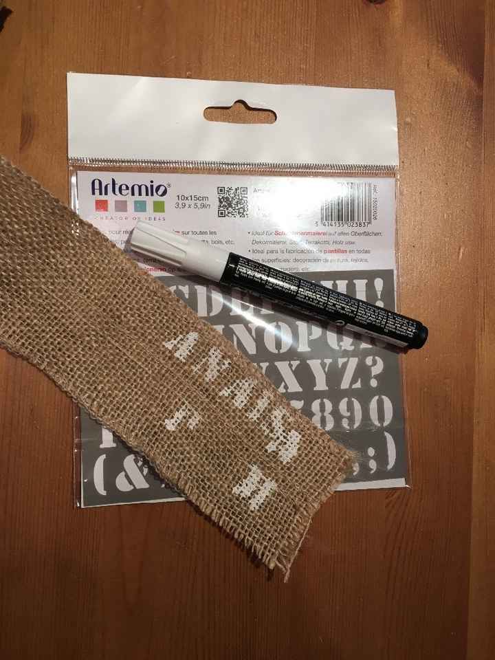 Essais avec marqueur et pochoir