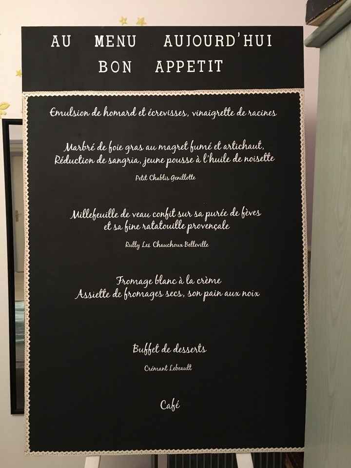 Notre Menu