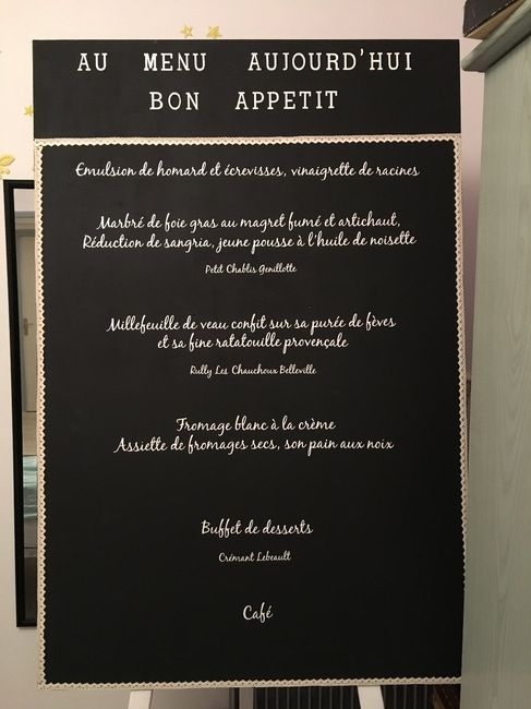 Notre Menu