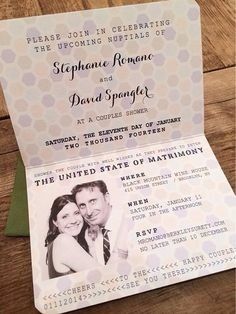 Invitation passeport, c'est bon vous pouvez vous envoler !